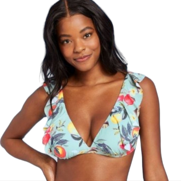 Kona Sol Swimsuit Women Size XL Extra Large Green Print 2 Piece Bikini Swimwear - Picture 3 of 11